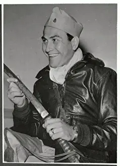 Artie Shaw Holding Sword