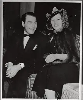 Artie Shaw Sitting with Eleanor Powell