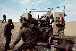 Artillery Men Loading Gun
