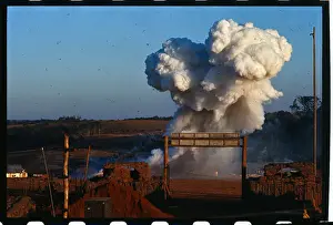 Special Forces Prints: Artillery Smoke Cloud Rising into the Sky