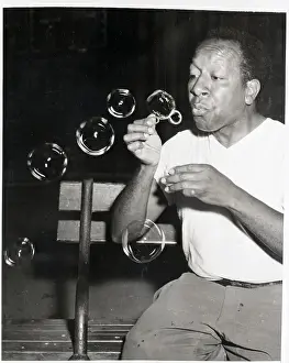 Artist Blowing Bubbles