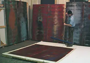 Huty31511 Prints: Artist Max Gimblett At Work