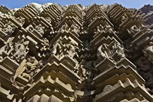 Artistic sculptures of Duladeo Temple, Khajuraho, Chhatarpur District, Madhya Pradesh, India