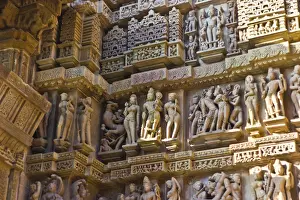 Memorial Prints: Artistic sculptures of Khajuraho Temples, Chhatarpur District, Madhya Pradesh, India