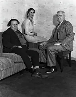Artists Diego Rivera and Frida Kahlo with Anson Conger Goodyear