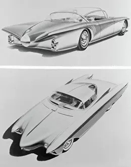 Detroit Prints: Artists Drawings of Car Concepts