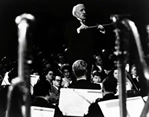 Conducting Prints: Arturo Toscanini Conducting Orchestra