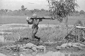 ARVN Soldier Carrying a Bazooka