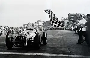Ascari Getting Checkered Flag