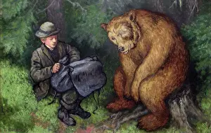 Hero Prints: The Ash Lad And The Bear