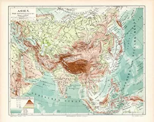 Images Dated 27th March 2017: Asia geological map 1895