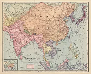 Images Dated 11th April 2018: Asia map 1892