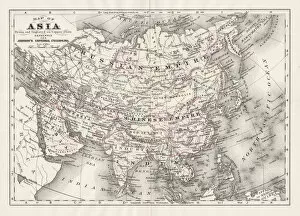 Images Dated 6th October 2017: Asia map 1893