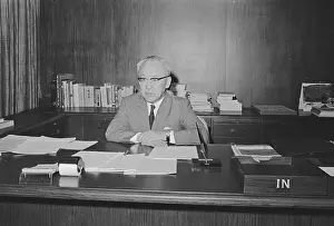 Economist Prints: Asian Development Bank President Takeshi Watanabe at His Desk