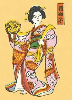 Kimono Prints: Asian woman