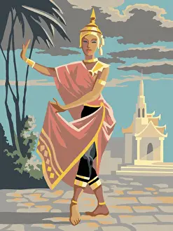 Adul Prints: Asian Woman in Costume