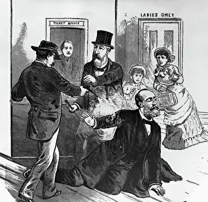 Assassination Prints: Assassin Shoots President Garfield