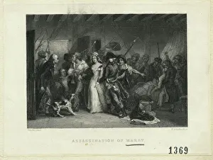 Assassination Prints: The Assassination Of Jean Paul Marat