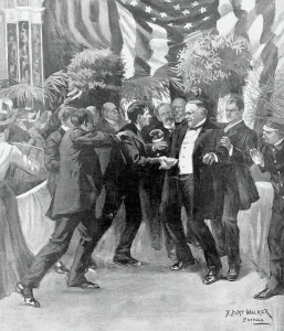 Assassination Prints: Assassination of President McKinley by T. Dart Walker