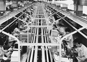Assembly Line Prints: Assembly Lines Of Sony Trinitron
