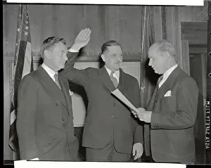Robert Houghwout Jackson Prints: Assistant Attorney Thurman Arnold Sworn into Office
