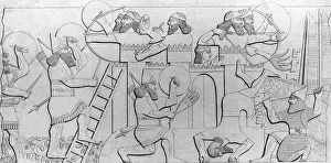 Landscape Male Facial Prints: Assyrian Battle