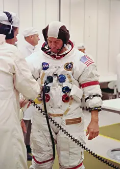 Shepard Prints: Astronaut Alan B. Shepard Jr. Testing His Space Uniform