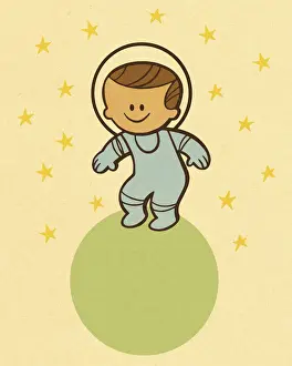 Little Boys Prints: Astronaut Boy