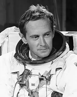 Charles M Prints: Astronaut Charles M. Duke, Jr. in Spacesuit