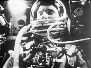 Cockpit Prints: Astronaut John Glenn in Friendship 7