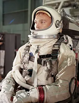 Astronaut Michael Collins in Space Suit