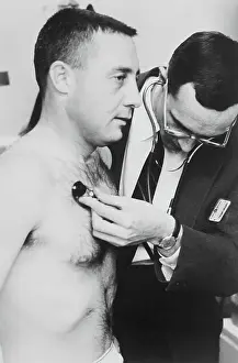 Astronaut Virgil Gus Grissom During Physical Examination
