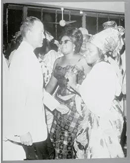 Lagos Prints: Astronauts Dancing at Party