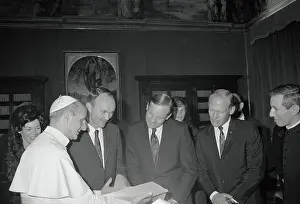 Astronauts with Pope Paul VI