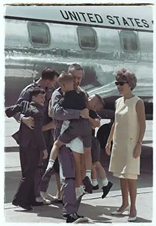 James A Prints: Astronauts Reunited with Family