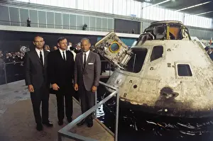 Command Module Prints: Astronauts standing Next to Space Craft