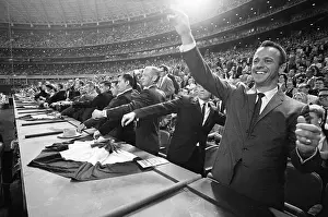 Shepard Prints: Astronauts Throw Out Ball at Baseball Game