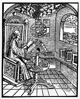 Images Dated 5th March 2018: Astronomer, copperplate engraving, Regensburg stud book, 1698, Christoph Weigel the Elder (1654)