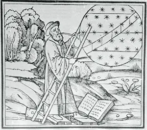 Astronomer with Ladder to the Stars