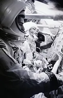 Astronuats in Spacecraft Simulator