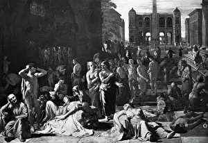 Athens Prints: Athenian Plague by Nicolas Poussin