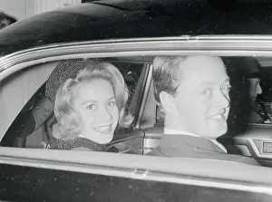 Margaret Prints: Athina Onassis Livanos Riding in Car With Her New Husband