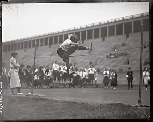 Cambridge Prints: Athlete High Jumping