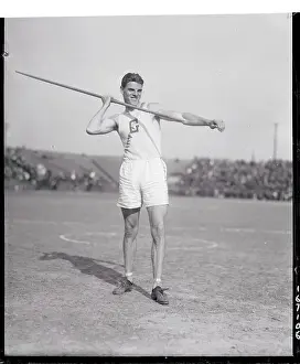 Athlete Holding a Javelin