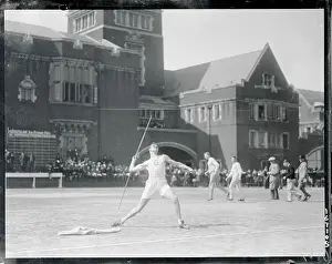 Athlete Throwing a Javelin