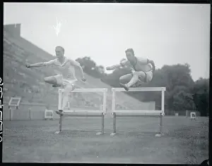 Practice Prints: Athletes Practicing Their Hurdling