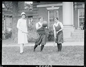 Prints of (Original Caption) Frozen Moments: A Journey Through Hockey History: Athletes at Radcliffe College