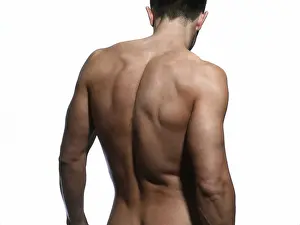 Athleticism Prints: Athletic man, back, shoulders