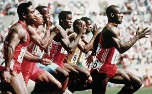 Determination Prints: Athletics - History of 100 Metres World Record - Ben Johnson