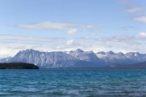 Images Dated 31st July 2011: Atlin Lake, mountains behind, Tagish Highland, Mount Fetterly, British Columbia, Canada, America
